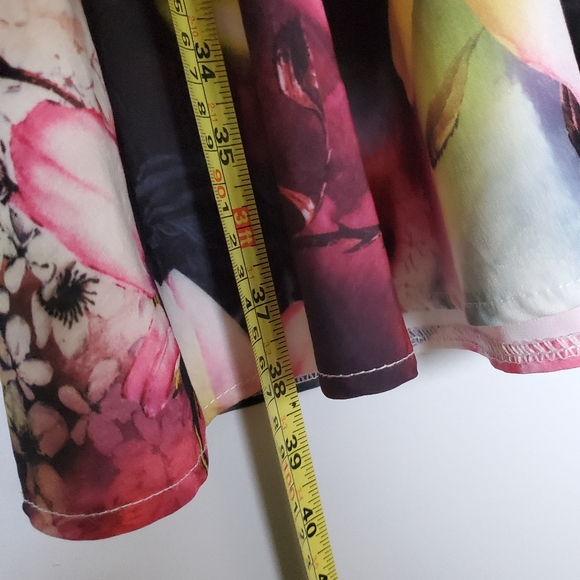 NWOT Fit and Flare Floral Dress - pink, peach, purple, green - Size small - Picture 10 of 11